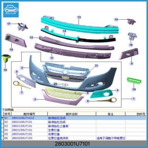 2803001U7101 Front Bumper